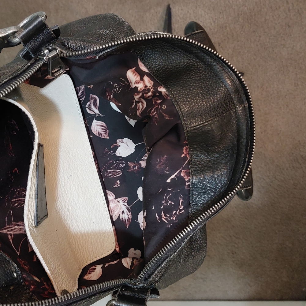 We The Free Crossbody Satchel in Distressed Charcoal - Picture 10 of 10